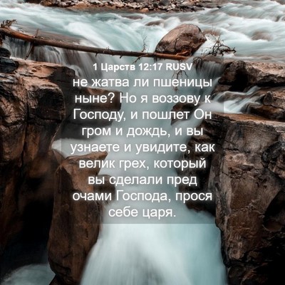 Picture 04 - 1 Царств 12:17 RUSV - не жатва ли пшеницы ныне? - Bible Verse Picture
