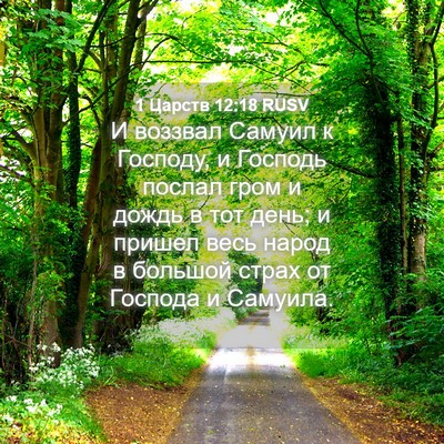 Picture 04 - 1 Царств 12:18 RUSV - И воззвал Самуил к Господу, - Bible Verse Picture