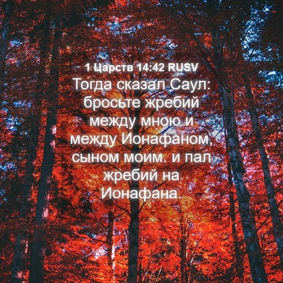 Picture 04 - 1 Царств 14:42 RUSV - Тогда сказал Саул: бросьте - Bible Verse Picture