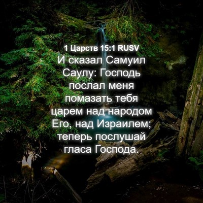 Picture 04 - 1 Царств 15:1 RUSV - И сказал Самуил Саулу: - Bible Verse Picture