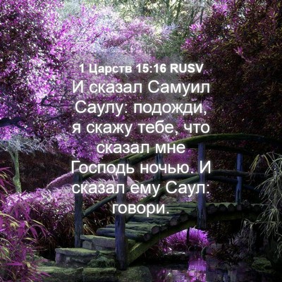 Picture 04 - 1 Царств 15:16 RUSV - И сказал Самуил Саулу: - Bible Verse Picture