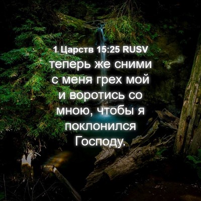 Picture 04 - 1 Царств 15:25 RUSV - теперь же сними с меня грех - Bible Verse Picture