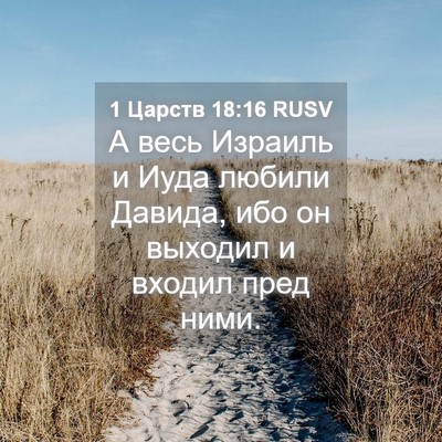 Picture 04 - 1 Царств 18:16 RUSV - А весь Израиль и Иуда - Bible Verse Picture