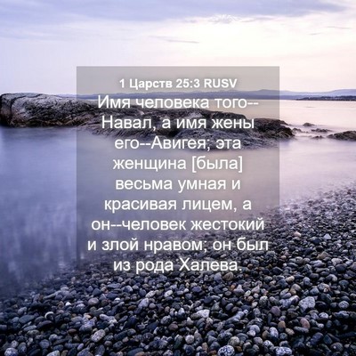 Picture 04 - 1 Царств 25:3 RUSV - Имя человека того--Навал, а - Bible Verse Picture