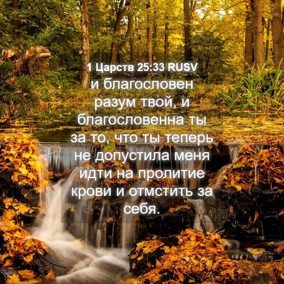 Picture 04 - 1 Царств 25:33 RUSV - и благословен разум твой, и - Bible Verse Picture