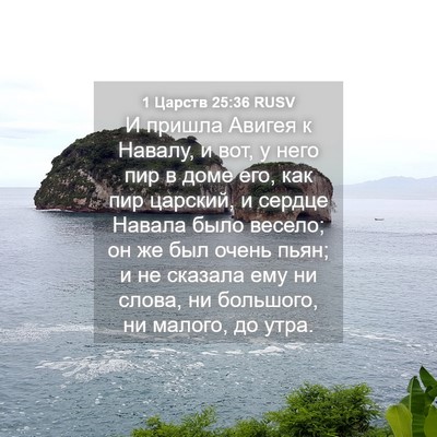 Picture 04 - 1 Царств 25:36 RUSV - И пришла Авигея к Навалу, и - Bible Verse Picture