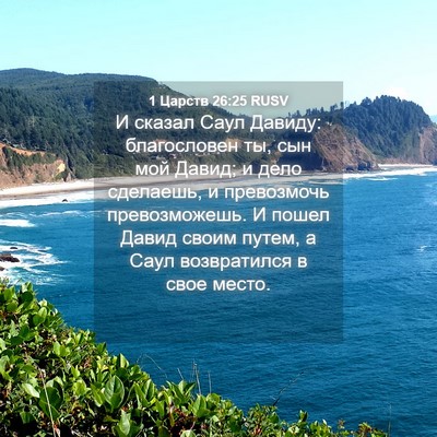 Picture 04 - 1 Царств 26:25 RUSV - И сказал Саул Давиду: - Bible Verse Picture