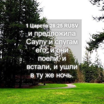 Picture 04 - 1 Царств 28:25 RUSV - и предложила Саулу и - Bible Verse Picture
