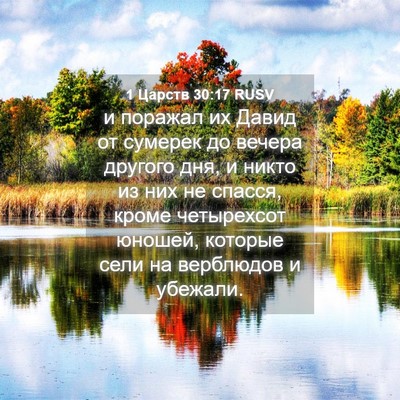 Picture 04 - 1 Царств 30:17 RUSV - и поражал их Давид от - Bible Verse Picture