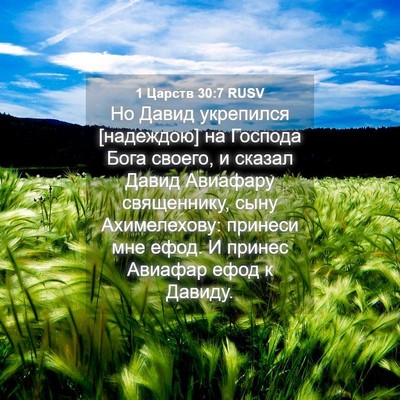 Picture 04 - 1 Царств 30:7 RUSV - Но Давид укрепился - Bible Verse Picture