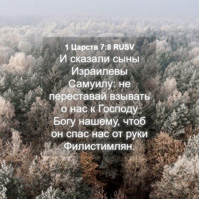 Picture 04 - 1 Царств 7:8 RUSV - И сказали сыны Израилевы - Bible Verse Picture