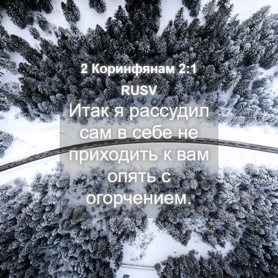 Picture 04 - 2 Коринфянам 2:1 RUSV - Итак я рассудил сам в себе - Bible Verse Picture