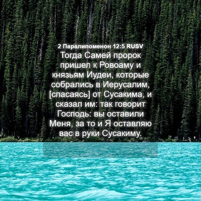 Picture 04 - 2 Паралипоменон 12:5 RUSV - Тогда Самей пророк пришел - Bible Verse Picture