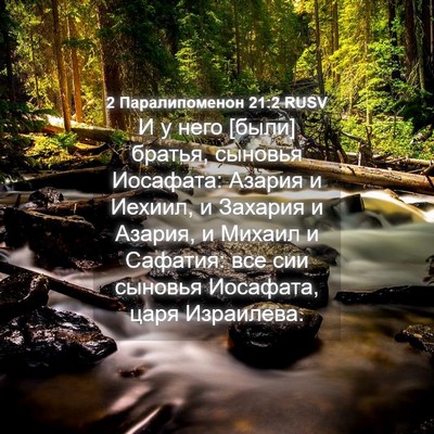 Picture 04 - 2 Паралипоменон 21:2 RUSV - И у него [были] братья, - Bible Verse Picture