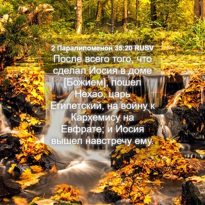 Picture 04 - 2 Паралипоменон 35:20 RUSV - После всего того, что - Bible Verse Picture