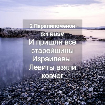 Picture 04 - 2 Паралипоменон 5:4 RUSV - И пришли все старейшины - Bible Verse Picture