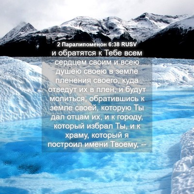 Picture 04 - 2 Паралипоменон 6:38 RUSV - и обратятся к Тебе всем - Bible Verse Picture