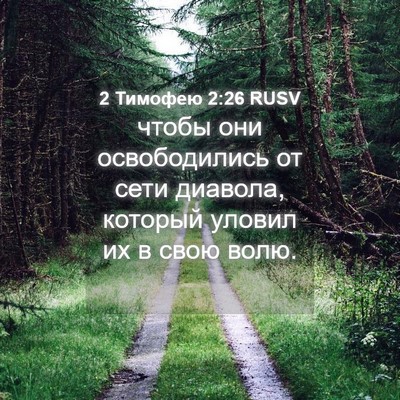 Picture 04 - 2 Тимофею 2:26 RUSV - чтобы они освободились от - Bible Verse Picture