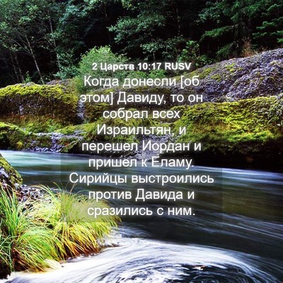 Picture 04 - 2 Царств 10:17 RUSV - Когда донесли [об этом] - Bible Verse Picture