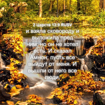 Picture 04 - 2 Царств 13:9 RUSV - и взяла сковороду и - Bible Verse Picture