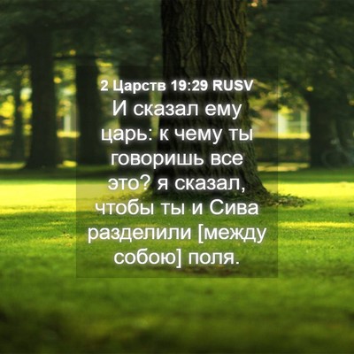 Picture 04 - 2 Царств 19:29 RUSV - И сказал ему царь: к чему ты - Bible Verse Picture