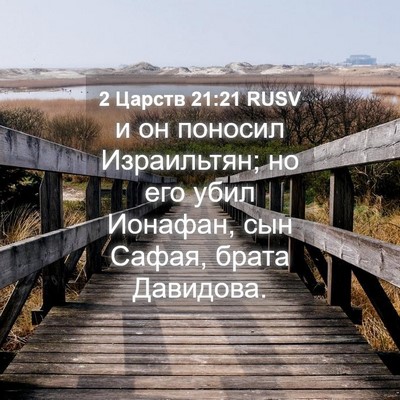 Picture 04 - 2 Царств 21:21 RUSV - и он поносил Израильтян; но - Bible Verse Picture