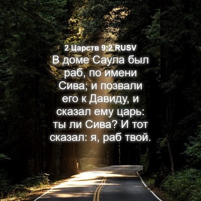 Picture 04 - 2 Царств 9:2 RUSV - В доме Саула был раб, по - Bible Verse Picture