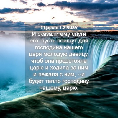 Picture 04 - 3 Царств 1:2 RUSV - И сказали ему слуги его: - Bible Verse Picture