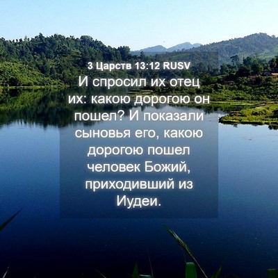 Picture 04 - 3 Царств 13:12 RUSV - И спросил их отец их: какою - Bible Verse Picture