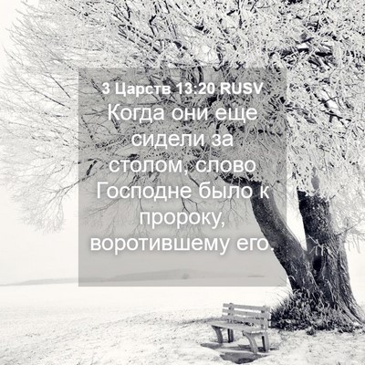 Picture 04 - 3 Царств 13:20 RUSV - Когда они еще сидели за - Bible Verse Picture
