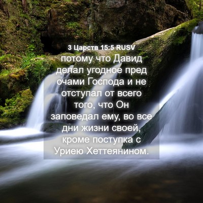 Picture 04 - 3 Царств 15:5 RUSV - потому что Давид делал - Bible Verse Picture