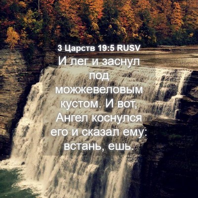 Picture 04 - 3 Царств 19:5 RUSV - И лег и заснул под - Bible Verse Picture