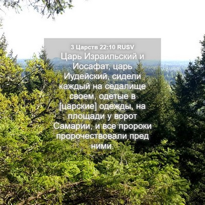 Picture 04 - 3 Царств 22:10 RUSV - Царь Израильский и - Bible Verse Picture