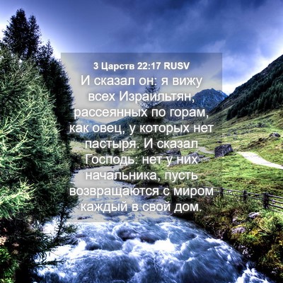 Picture 04 - 3 Царств 22:17 RUSV - И сказал он: я вижу всех - Bible Verse Picture