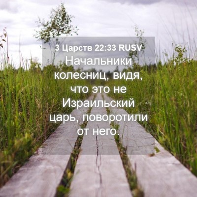 Picture 04 - 3 Царств 22:33 RUSV - Начальники колесниц, видя, - Bible Verse Picture