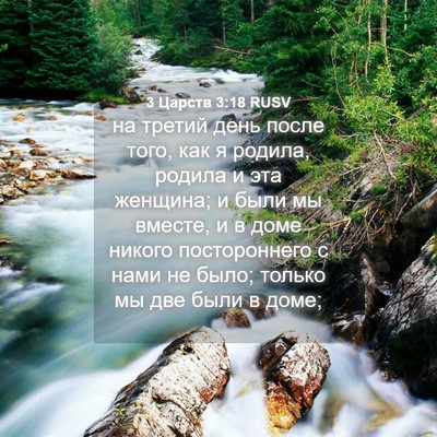 Picture 04 - 3 Царств 3:18 RUSV - на третий день после того, - Bible Verse Picture