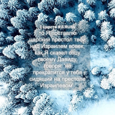Picture 04 - 3 Царств 9:5 RUSV - то Я поставлю царский - Bible Verse Picture