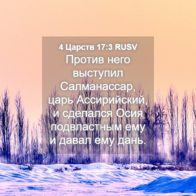 Picture 04 - 4 Царств 17:3 RUSV - Против него выступил - Bible Verse Picture