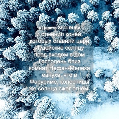 Picture 04 - 4 Царств 23:11 RUSV - и отменил коней, которых - Bible Verse Picture
