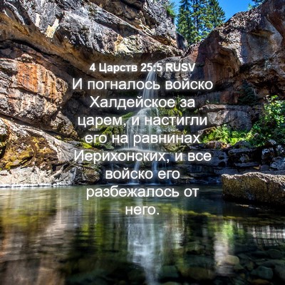 Picture 04 - 4 Царств 25:5 RUSV - И погналось войско - Bible Verse Picture