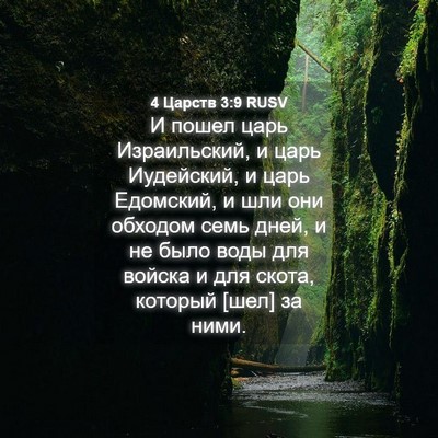 Picture 04 - 4 Царств 3:9 RUSV - И пошел царь Израильский, и - Bible Verse Picture