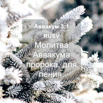 Picture 04 - Аввакум 3:1 RUSV - Молитва Аввакума пророка, - Bible Verse Picture