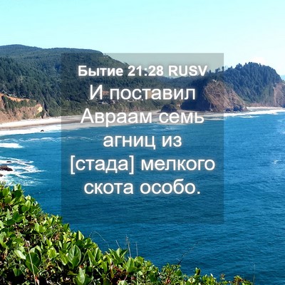 Picture 04 - Бытие 21:28 RUSV - И поставил Авраам семь - Bible Verse Picture