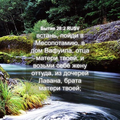Picture 04 - Бытие 28:2 RUSV - встань, пойди в - Bible Verse Picture