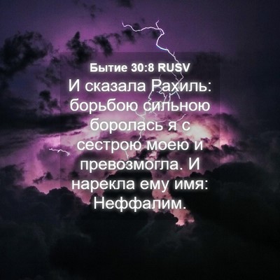 Picture 04 - Бытие 30:8 RUSV - И сказала Рахиль: борьбою - Bible Verse Picture