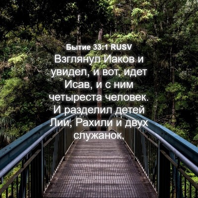 Picture 04 - Бытие 33:1 RUSV - Взглянул Иаков и увидел, и - Bible Verse Picture
