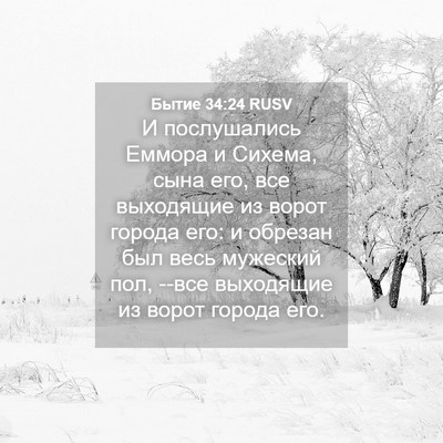 Picture 04 - Бытие 34:24 RUSV - И послушались Еммора и - Bible Verse Picture