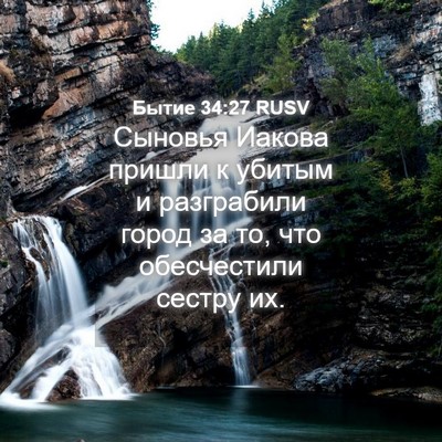 Picture 04 - Бытие 34:27 RUSV - Сыновья Иакова пришли к - Bible Verse Picture