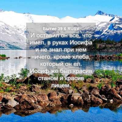 Picture 04 - Бытие 39:6 RUSV - И оставил он все, что имел, - Bible Verse Picture
