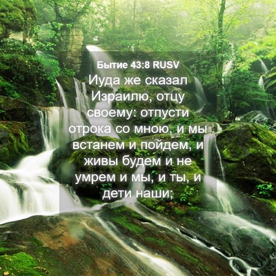 Picture 04 - Бытие 43:8 RUSV - Иуда же сказал Израилю, - Bible Verse Picture